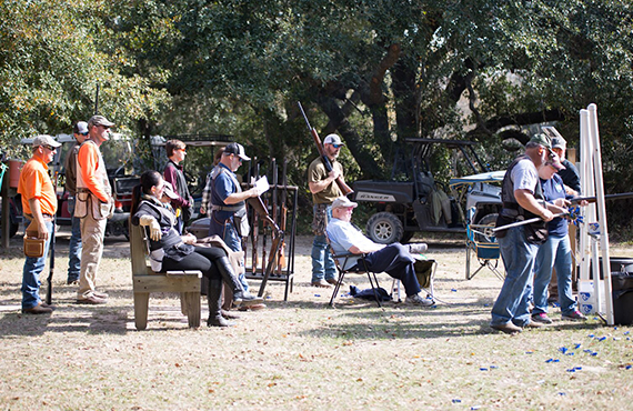 Families at shooting competition